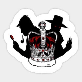 Sherlock Holmes and the Beast of Whitechapel, White Logo Sticker